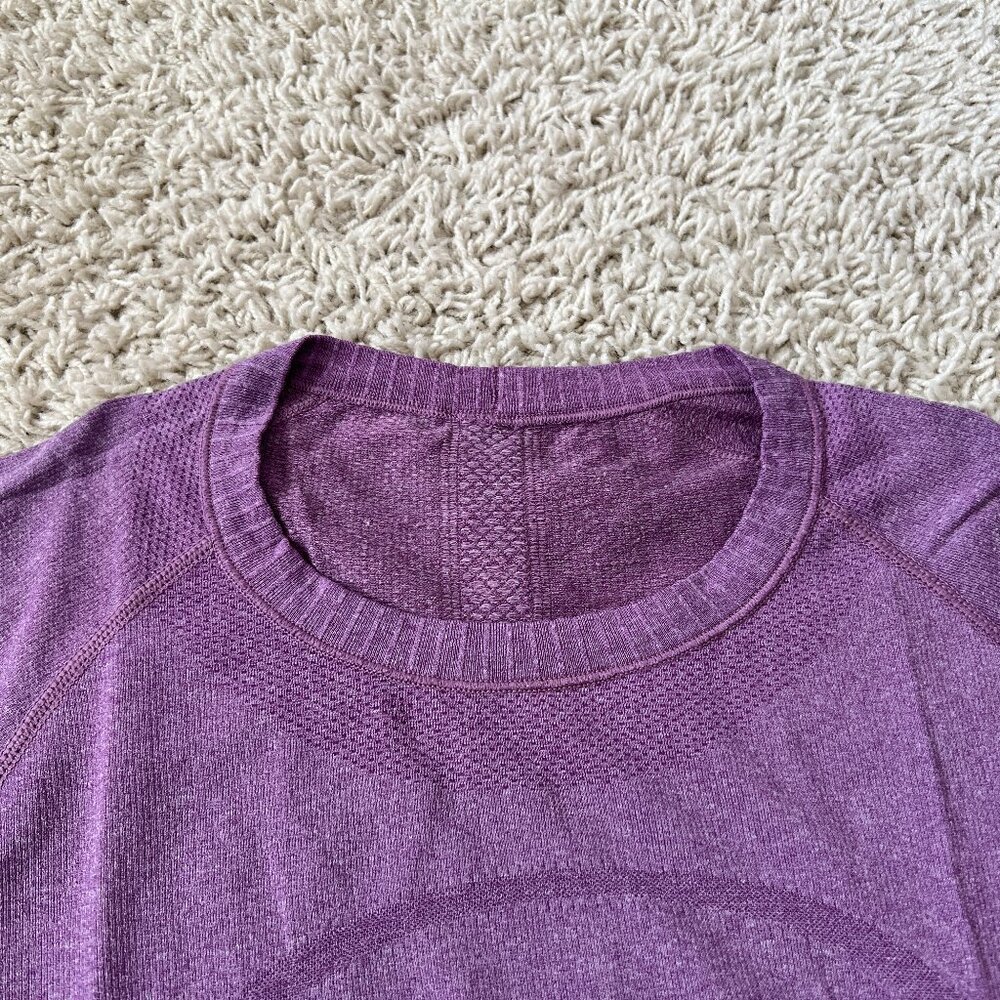 Lululemon Swiftly Tech Long Sleeve Athletic Shirt Purple Size 8 - Picture 2 of 7